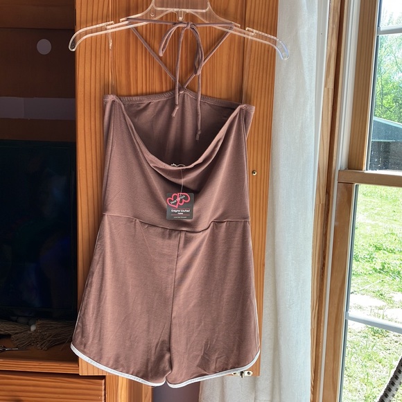 $5 SALE t! Taupe Romper - Picture 6 of 6